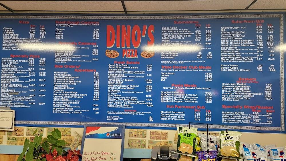 Dinos Pizza Menu image 1
