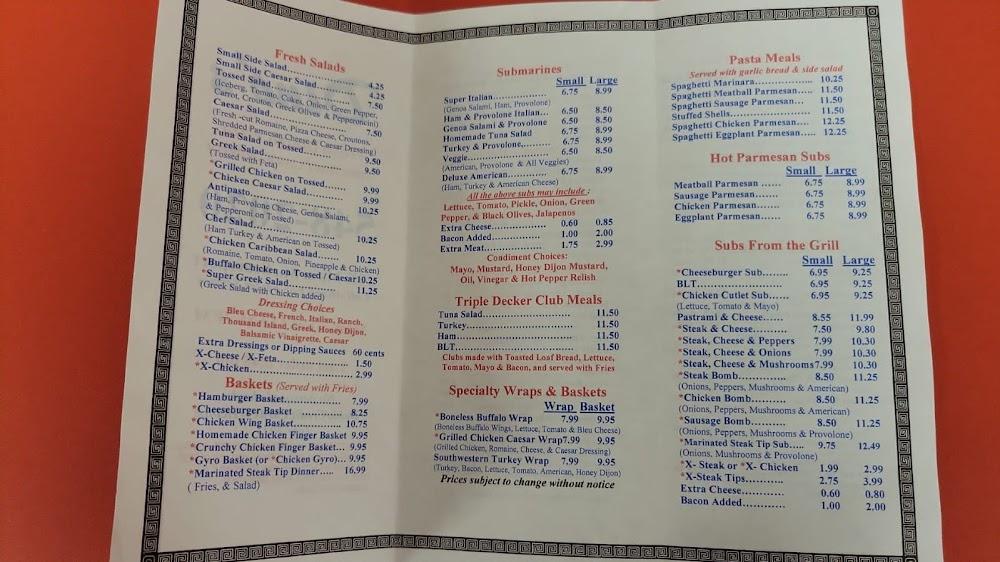 Dinos Pizza Menu image 2